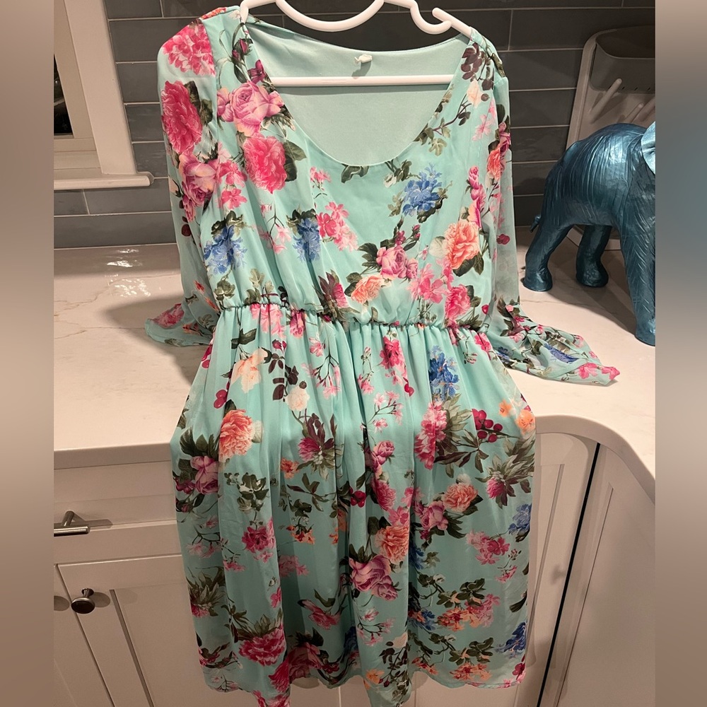 Floral Maternity Dress (Must Add to a Bundle Amounting to a Minimum of $20)
